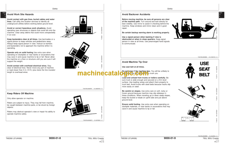 John Deere 750J 850J Crawler Dozers Operation and Test Technical Manual