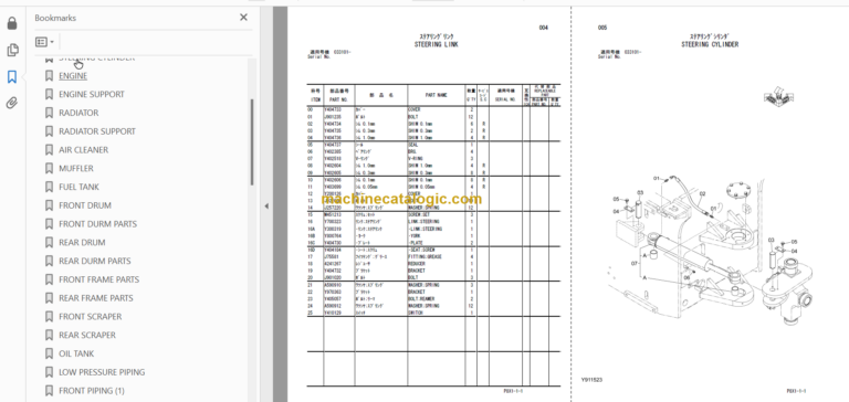 Hitachi CS125-3 Macadam Roller Parts Catalog