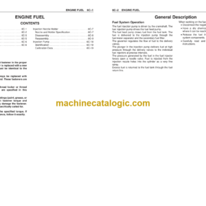 Hitachi 6HK1 Tier2 Engine Manual