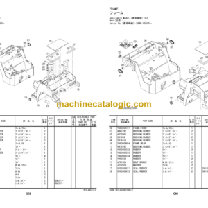 Hitachi ZC35C-5 ZC35T-5 Vibratory Roller Parts Catalog