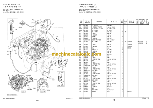 Hitachi ZC35C-5 ZC35T-5 Vibratory Roller Parts Catalog