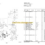 Hitachi ZV55R 55RL 65R 65RL Vibratory Roller Engine Parts Catalog
