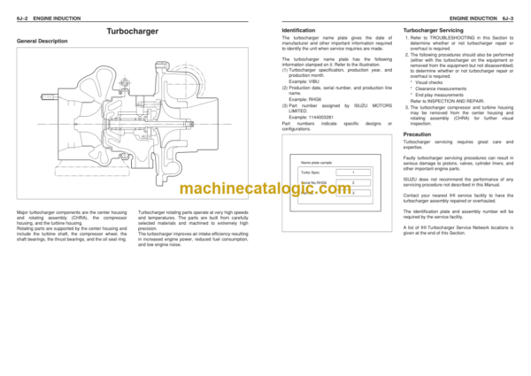 Hitachi 6HK1 Tier2 Engine Manual