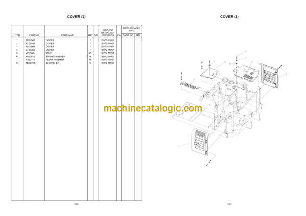 Hitachi EX70 Super+ Parts Catalog