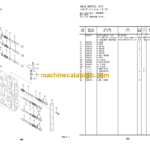 Hitachi MA200-G Amphibious Soft Terrain Backhoe Equipment Components Parts Catalog