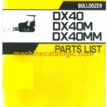 Hitachi DX40 DX40M 4X40MM Bulldozer Parts Catalog