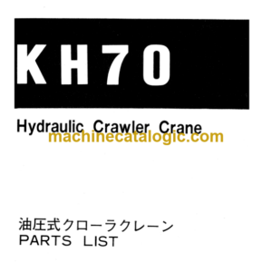 Hitachi KH70 Hydraulic Crawler Crane Parts Catalog