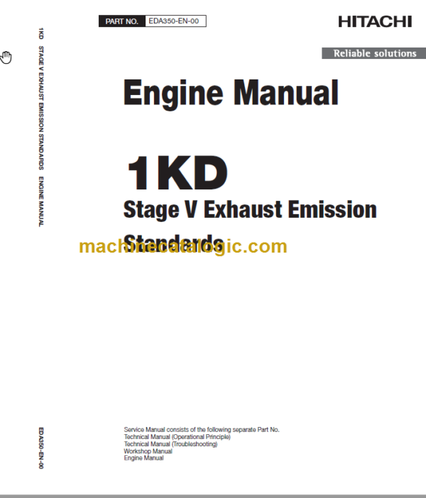 Hitachi 1KD Stage V Exhaust Emission Standards Engine Manual