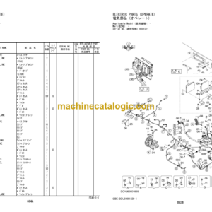 Hitachi ZC220P-5 Tired Roller Parts Catalog