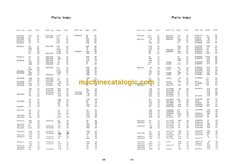 Hitachi KH70 Hydraulic Crawler Crane Parts Catalog