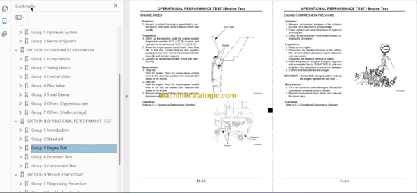 Hitachi ZX14-3 ZX16-3 ZX18-3 Technicial and Workshop Manual