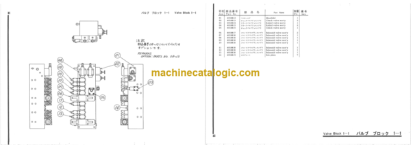 Hitachi KH100-40S Direct Support Type Pile Driver Parts Catalog
