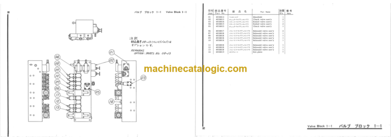 Hitachi KH100-40S Direct Support Type Pile Driver Parts Catalog