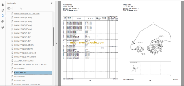 Hitachi ZW550-5B Wheel Loader (PNHF60-1-1) Parts Catalog