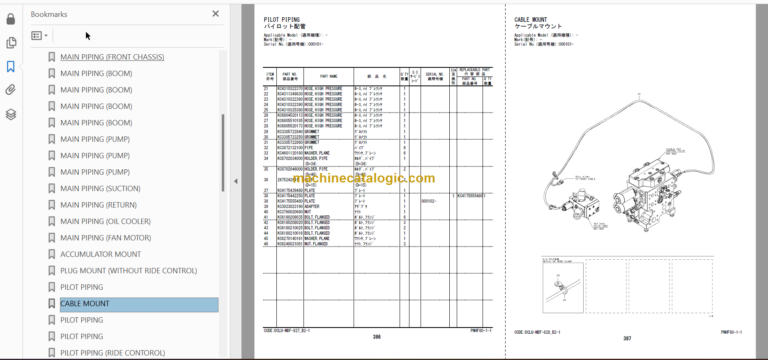 Hitachi ZW550-5B Wheel Loader (PNHF60-1-1) Parts Catalog
