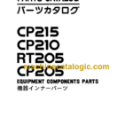 Hitachi CP215 CP210 RT205 CP205 Equipment Components Parts Catalog