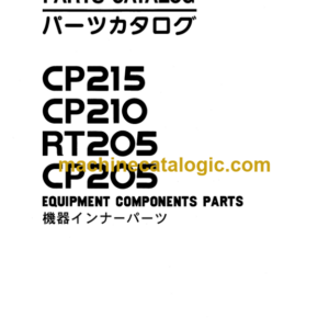 Hitachi CP215 CP210 RT205 CP205 Equipment Components Parts Catalog