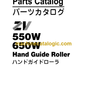 Hitachi ZV550W 650W Hand Guide Roller Parts Catalog