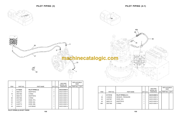 Hitachi ZX210LCH+ Parts Catalog