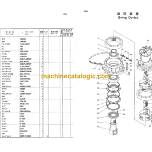 Hitachi KH100D With 20mm Winch Parts Catalog