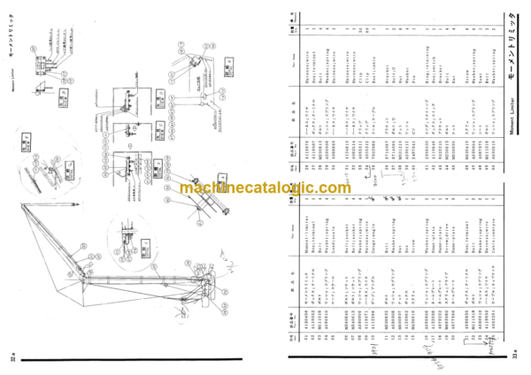 Hitachi KH700-2 Tower Crane Parts List