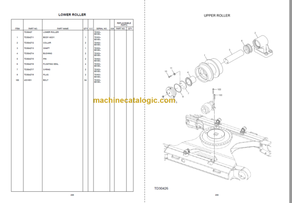 TATA Hitachi EX215LC EX215LC-SLR SUPER+SERIES Hydraulic Excavator Parts Catalog