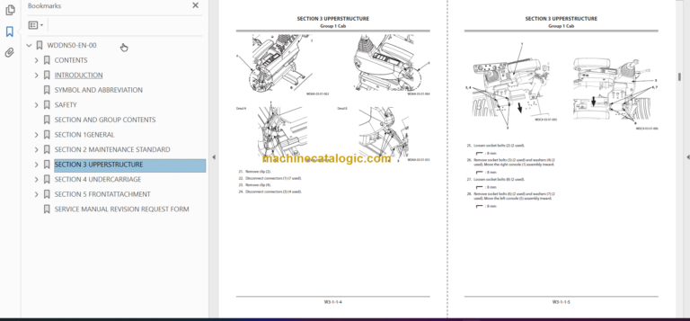Hitachi ZX300LC-6 ZX300LCN-6 Technical and Workshop Manual