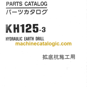 Hitachi KH125-3 EARTH DRILL Parts Catalog