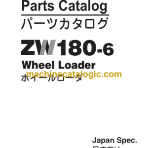 Hitachi ZW180-6 Wheel Loader Parts Catalog