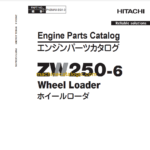 Hitachi ZW250-6 Wheel Loader Engine Parts Catalog