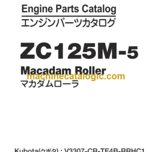 Hitachi ZC125M-5 Macadam Roller Engine Parts Catalog