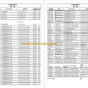 Hitachi ZW250-6 Wheel Loader Engine Parts Catalog