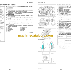 Hitachi V2607-DI-E3B V2607-DI-T-E3B V3007-DI-T-E3B V3307-DI-T-E3B Engine Manual