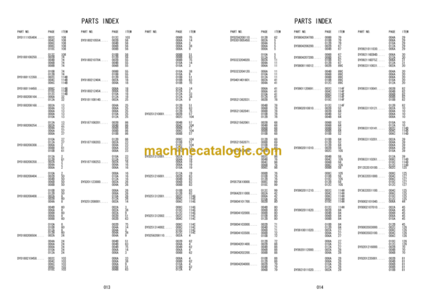 Hitachi TV62NF TV75NF RV75NK TV82NF TV85NF TV85NK Vibratory Rammer Parts Catalog