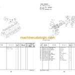 Hitachi ZC125M-5 Macadam Roller Engine Parts Catalog