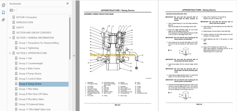 EX75UR-3 Excavator Technicial and Workshop Manual