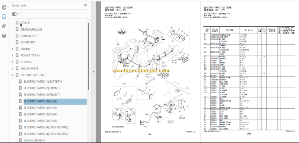 Hitachi ZC50C-5 ZC50T-5 Vibratory Roller Parts Catalog