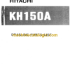 Hitachi KH150A Dragline Parts Catalog