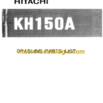Hitachi KH150A Dragline Parts Catalog