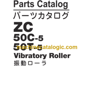 Hitachi ZC50C-5 ZC50T-5 Vibratory Roller Parts Catalog