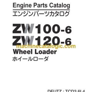 Hitachi ZW100-6 ZW120-6 Wheel Loader (PNSAA0-EG1-4) Parts Catalog