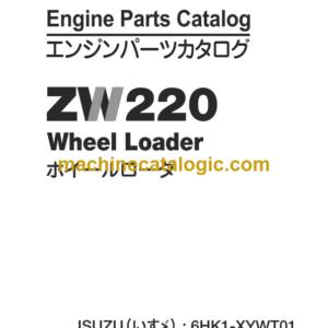 Hitachi ZW220 Wheel Loader Engine Parts Catalog