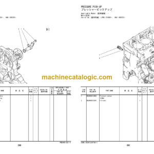 Hitachi ZW100-6 ZW120-6 Wheel Loader (PNSAA0-EG1-4) Parts Catalog