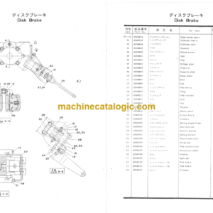 Hitachi KH150A Dragline Parts Catalog