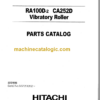 Hitachi RA100D-2 CA252D Vibratory Roller Parts Catalog