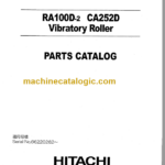 Hitachi RA100D-2 CA252D Vibratory Roller Parts Catalog