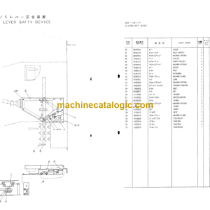 Hitachi KH300-3 Hydraulic Crawler Crane Parts List