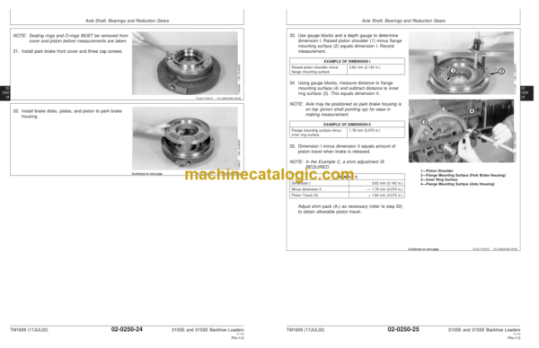 John Deere 310SE and 315SE Backhoe Loader Repair Technical Manual