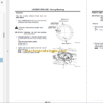 Hitachi ZX30 ZX35 ZX40 ZX50 Excavator Technicial and Workshop Manual