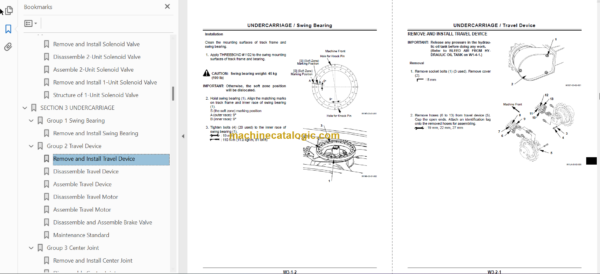 Hitachi ZX30 ZX35 ZX40 ZX50 Excavator Technicial and Workshop Manual